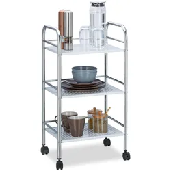 Relaxdays, Servierwagen, Metall
