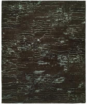 KALATY Origins Charcoal / Blue Hand-knotted Area Rug