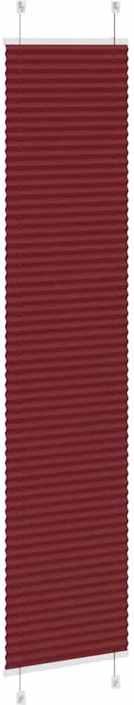 vidaXL Store plissé rouge bordeaux 40x200 cm largeur du tissu 39,4 cm