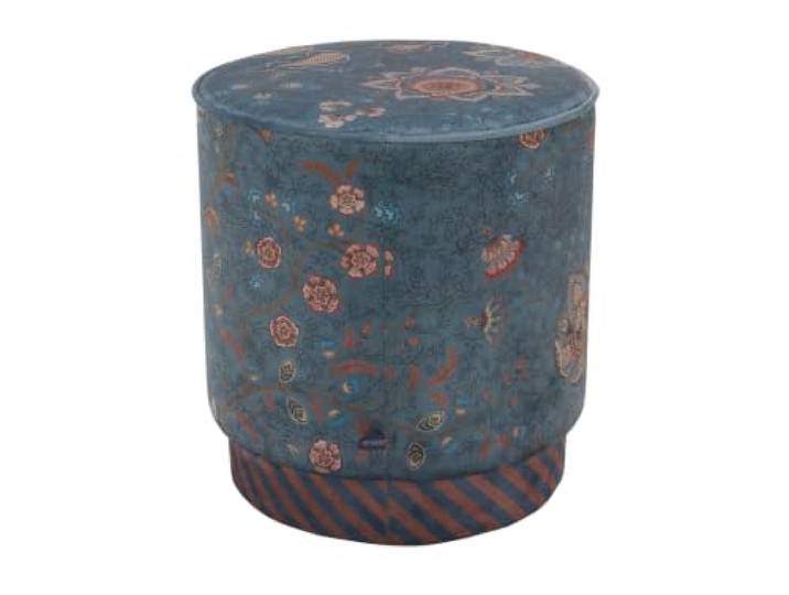 Pip Studio Mumbai Morning Pouf/Hocker blau 40x45cm