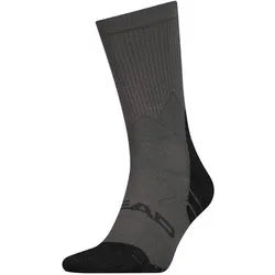 Head, Unisex, Sportsocken, Wandersocke (43 - 46), Schwarz, Grau