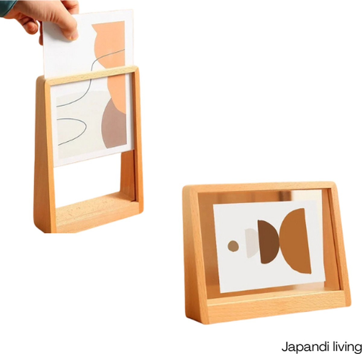 Japandi Living Houten Fotolijst in Wabi Sabi Stijl