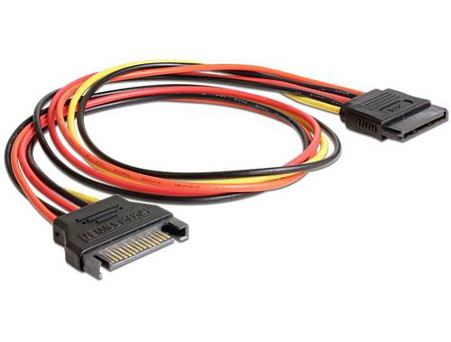 Delock Strom Anschlusskabel 0.5m Mehrfarbig