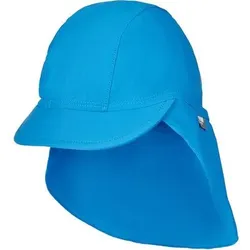 STERNTALER Bademütze mit Nackenschutz uni, Größe 47 in Blau Blau