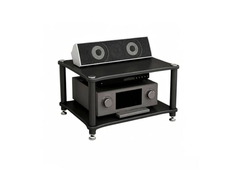 ZSCNYHMT Audio Rack, Stereo-Schrank 2-4 Ebenen Für Wohnzimmer Audio Setup Mehrschichtige aufbewahrung, audio-geräteorganisation, stabile struktur, schlichtes paneldesign(B,36cm/14.1in)