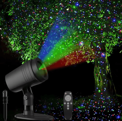 Inspire Picks Outdoor Waterproof Starry Sky Laser Projector LED Garden & Holiday Landscape Light uk Plug