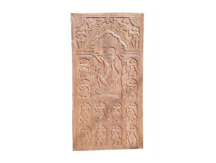 Luxury-Park-Direct Kommode Indien altes Wandbild Dekortafel Palastszenen. Luxury-Park