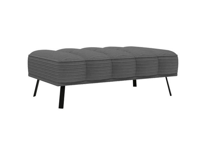Lomoco Hocker, Anthrazit, Metall, 131x49x77 cm, Stoffauswahl, Wohnzimmer, Hocker, Sitzhocker