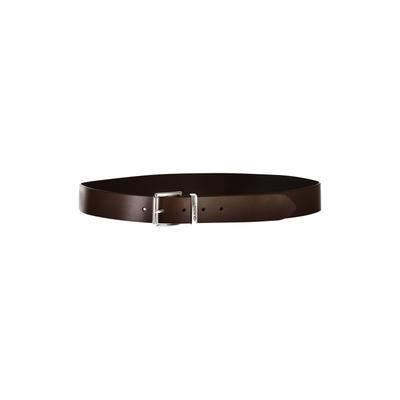 Hüftgürtel GANT "Gürtel LOGO LEATHER BELT 1er Pack", Herren, Gr. 100, braun (dunkelbraun), Obermaterial: 100% Rindveloursleder CVL., Gürtel Hüftgürtel