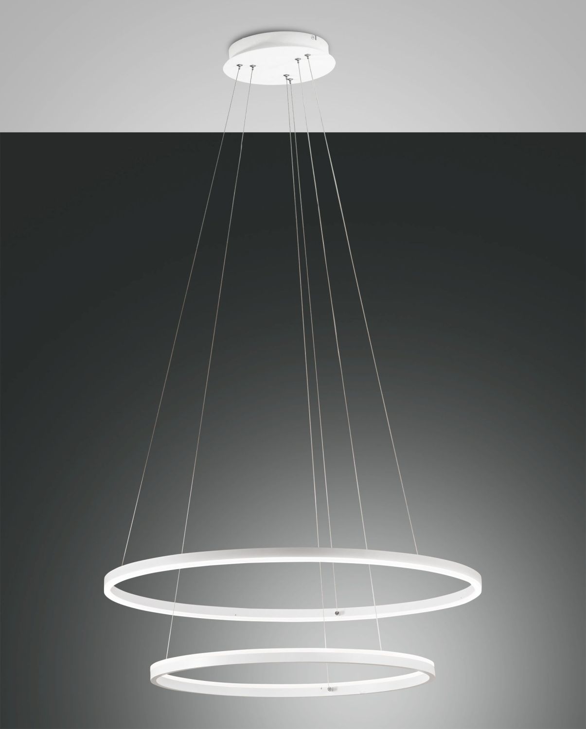 Fabas Luce 2er-LED-Pendelleuchte GIOTTO weiß 60/80cm 3508-48-102 8019282536260