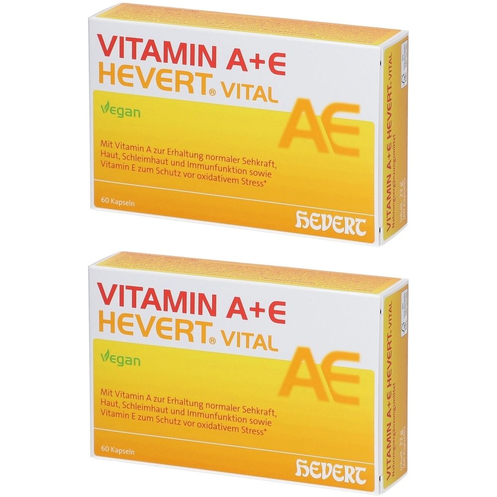 Vitamin A+E Hevert Vital Kapseln 2x 2x60 St