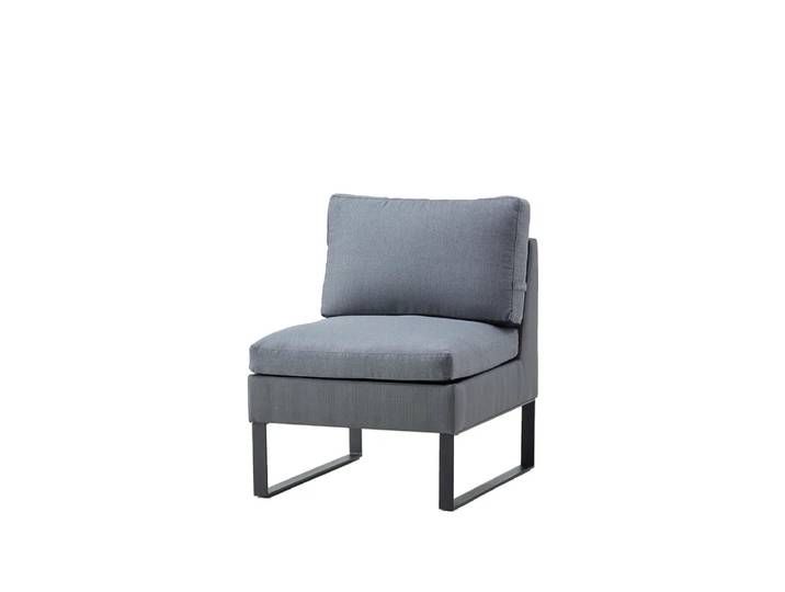 Cane-line Canapé modulaire Flex Grey, simple, incl. coussins