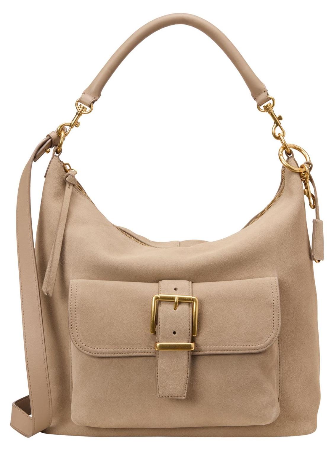 Marc O'Polo Schultertasche Umhängetasche Caamu Hobo Bag Earthy Taupe beige