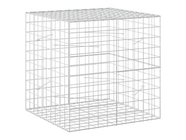 Aus verzinktem Stahl, 100 x 100 x 100 cm, mit 5 mm Draht und Netz 5 mm Draht, Maschenweite 10 x 10 cm, Haken- und Clip-System, Stützwand, Beet, Gartenteiler