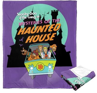 Northwest Warner Brothers Scooby-Doo Mysteries of the Haunted House Silk Touch Throw Blanket