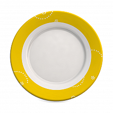 ORNAMIN Teller flach - Allegro - gelb - Ř23,5cm 305858