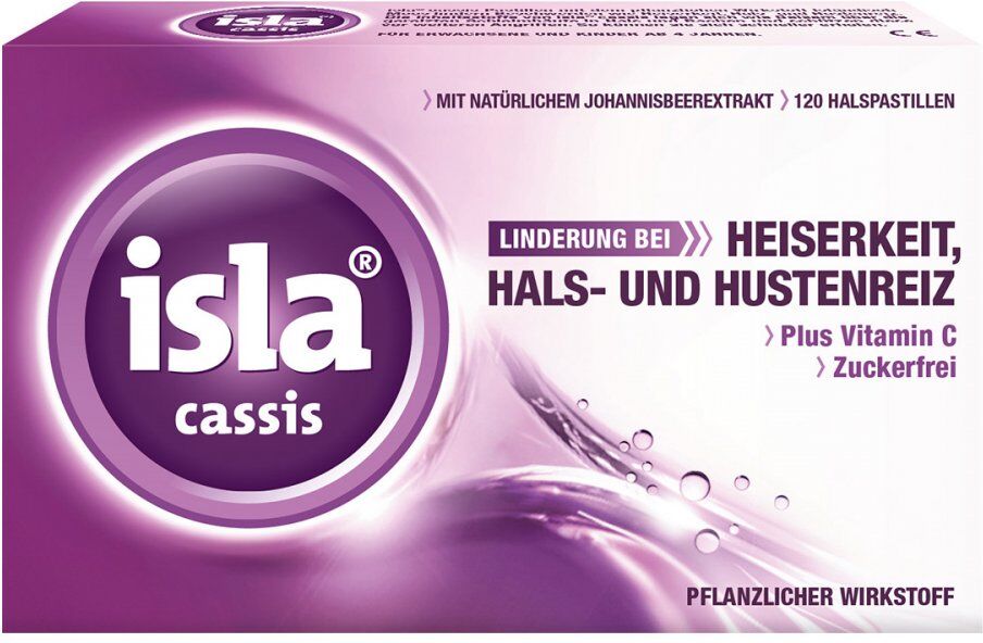 isla cassis Halspastillen bei Halskratzen und Reizhusten 120stk