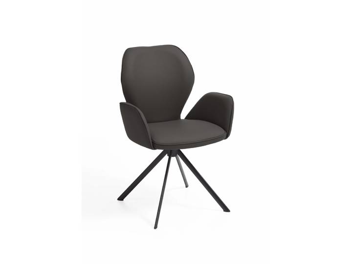 Design-Armlehnenstuhl, Polyester, Schwarz, 62,5×60 cm, Modern, Niehoff-Sitzmöbel