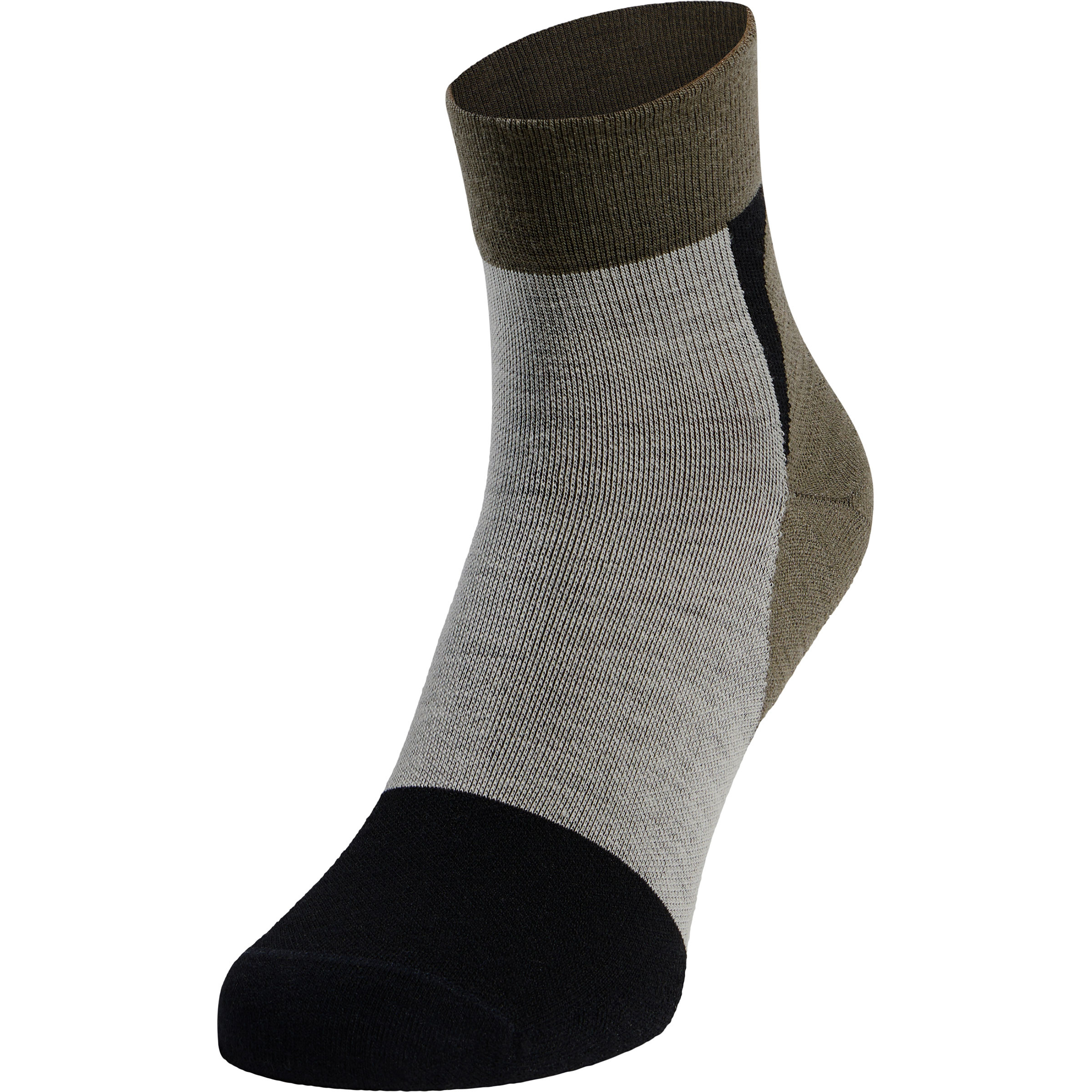 Odlo Performance Wool Hike Quarter Wandersocken schwarz Größe 45 Trekking Elastisch