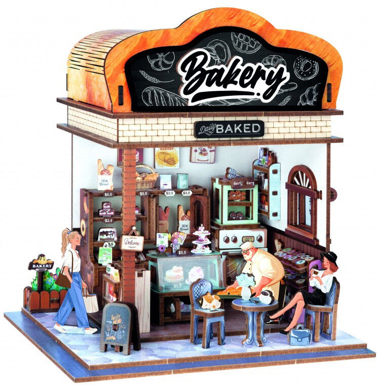 Buki France Maquette en bois 3D Diorama Boulangerie - Buki