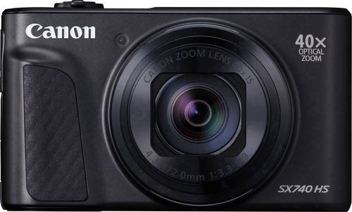 Canon PowerShot SX740 HS Digitalkamera 20.3 Megapixel Opt. Zoom: 40 x Schwarz 4K-Video, Bluetooth, Dreh-/schwenkbares Display, Full HD Video