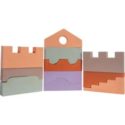 Puzzle Blocks Blöcke Erdfarben 11 El.