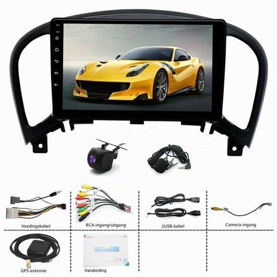 4+64G Android 14, Doppel-DIN Autoradio für Nissan Juke (2010-2014), Einsteiger-Modell, 9-Zoll Touchscreen-Radio mit Navigation, Wireless CarPlay, Android Auto, Bluetooth, FM/RDS, Rückfahrkamera, Mirror Link