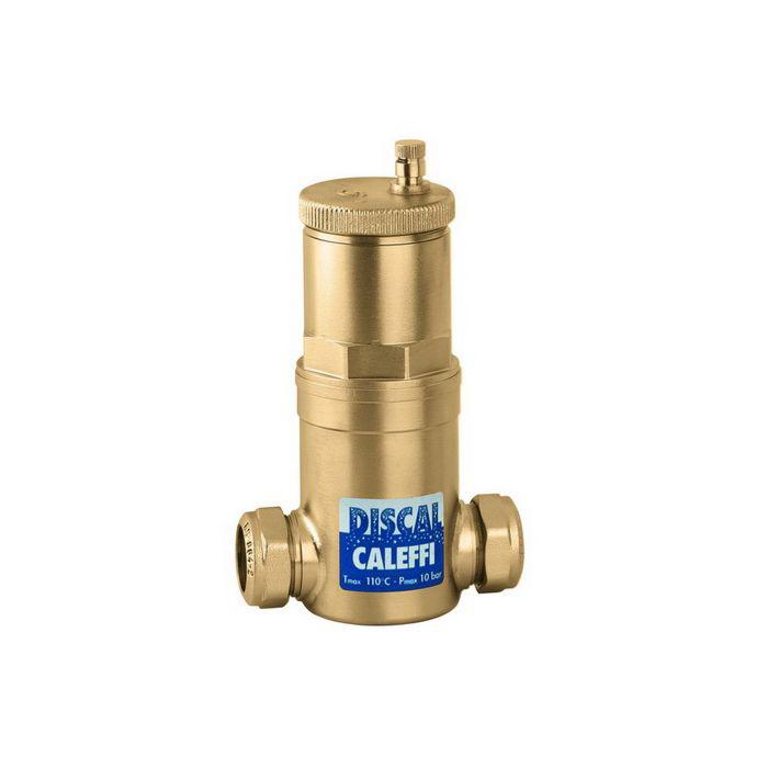 Caleffi Discal Mikroblasenabscheider 551002 22mm, Messing-Gehäuse, Klemmverschraubung