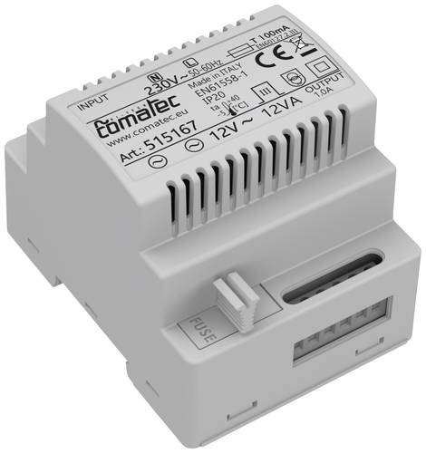 Comatec TBD201212F4 Hutschienen-Netzteil (DIN-Rail) 12 V/AC 1A 12 VA Inhalt 1St.