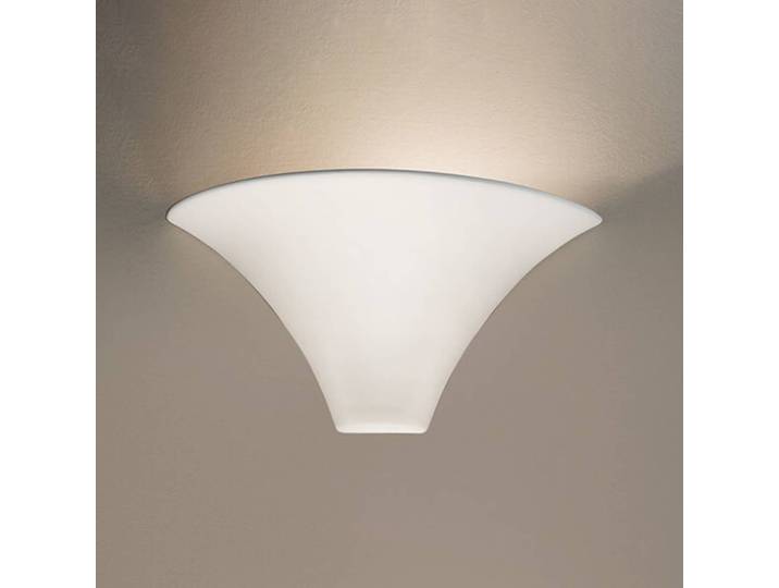 austrolux Wandfluter CARDIN, dimmbar, weiß / opal, für Wohn- / Esszimmer, Keramik, Modern, Wandlampe