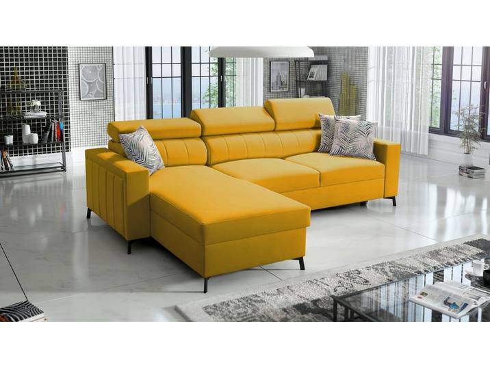 Best for Home Ecksofa mit Schlaffunktion und Bettkasten – modern & geräumig, Ecksofa mit Schlaffunktion, Schlaffunktion