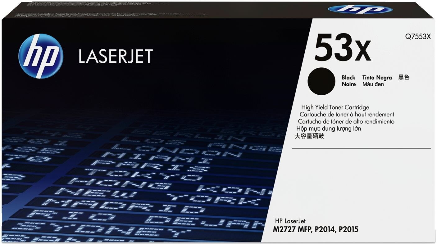 53X Q7553X Original HP High Yield LaserJet Toner Cartridge - Black