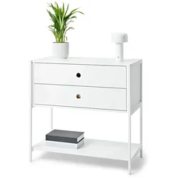 Tchibo - Kommode »Klaar« mit 2 Schubladen - 80x40x77cm - weiß -