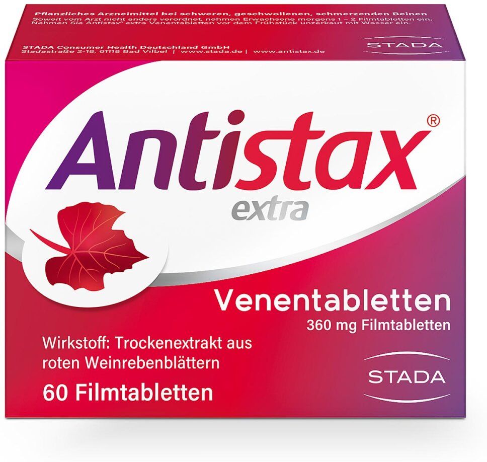 Antistax extra Venentabletten bei Venenleiden & Venenschwäche