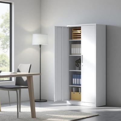VIVIADORE Heavy Duty Metal Storage Cabinet with Locking Doors,4 Adjustable Shelves,3-Point Security System and Anti-Tip Design