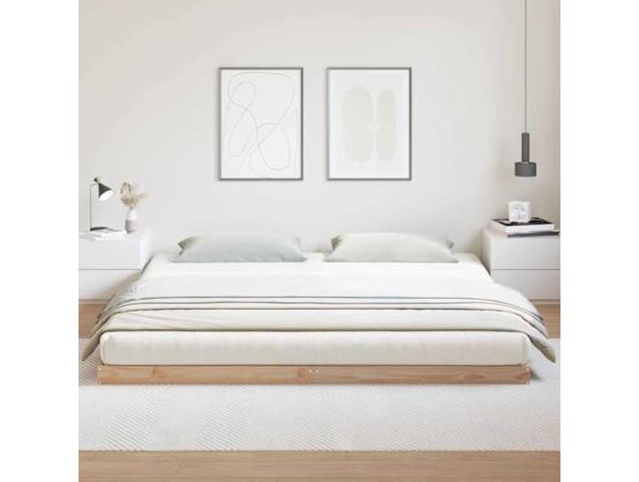 KTHLBRH Bettgestell Eiche Schwarz 140 x 190 cm, mehrschichtiges Holz 6 Fächer, Sperrholzlatten, Gästen, Montage erforderlich