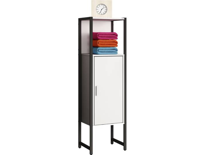 Houten metalen badkamermeubel Midikast Badkamerkast Badkamermeubel Plank Edino