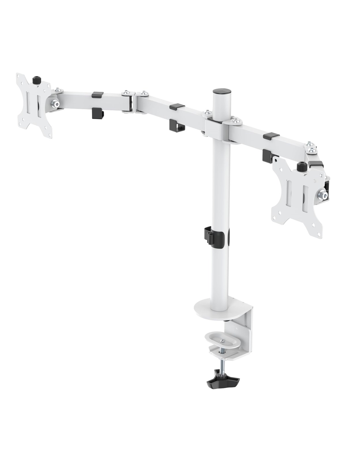 Deltaco Dual Monitor Desk Mount for 13"-32" screens - Weiß
