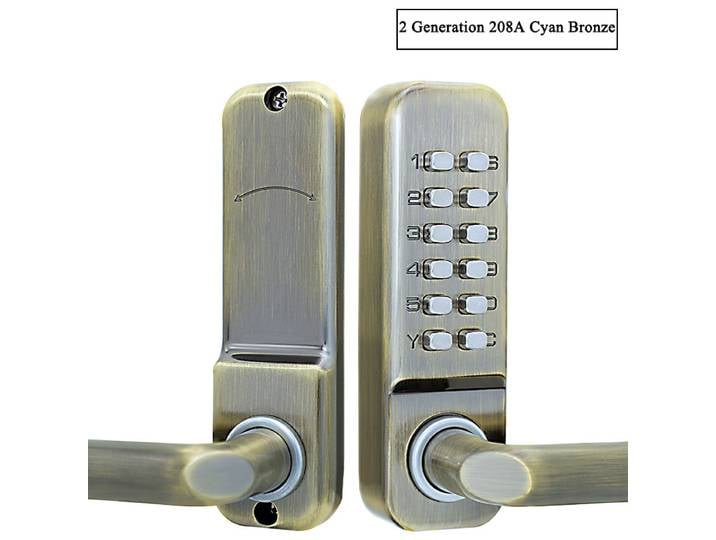 Serrure à combinaison mécanique étanche pour porte de bureau, serrure à code avec mot de passe, serrure de porte intelligente de sécurité avec chiffres et mot de passe