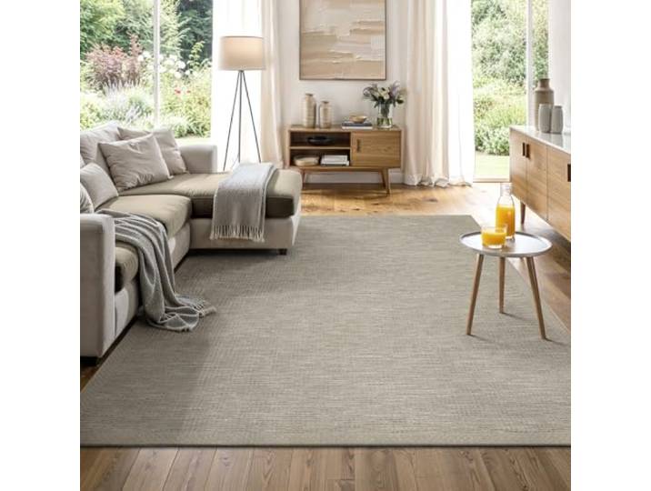 the carpet Calgary - Outdoor Teppich Wetterfest für Balkon & Terrasse, Robuster Flachgewebe Teppich für Garten, Pflegeleicht In- & Outdoor, Boho Vintage Design, Beige-Grau, 140 x 200 cm