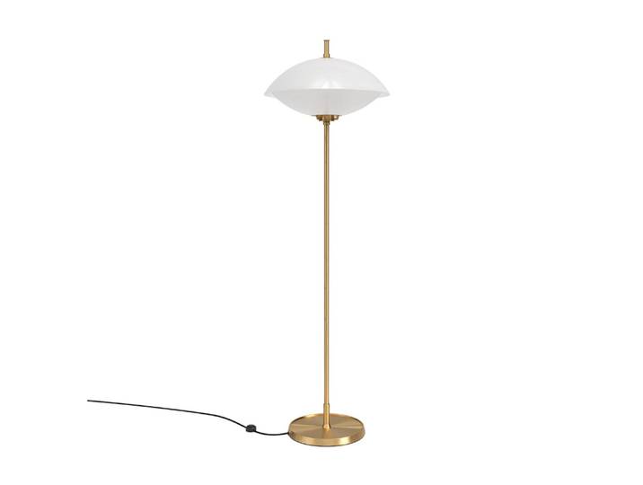 Clam Vloerlamp Opal/Brass - Fritz Hansen - Woonkamer - Glas