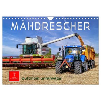 Mähdrescher - autonom unterwegs (Wandkalender 2026 DIN A4 quer), CALVENDO Monatskalender
