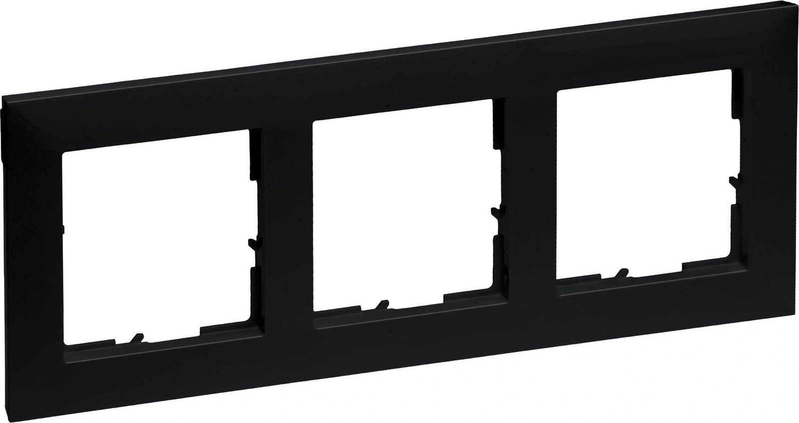 Legrand SEANO inbouwframe 3-voudig zwart gelakt