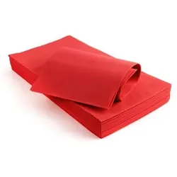 Texile Fleckenabweisende TNT-Tischdecke 120×120 cm, 25er-Set – Rot