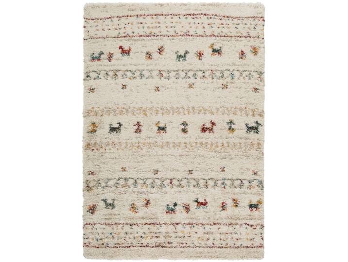 Tapis à poils longs beige 160x230