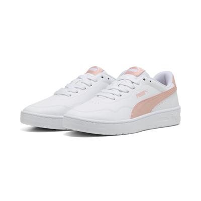 Sneaker PUMA "COURT LALLY", Damen, Gr. 40, Textil, rosa (puma weiß, rose quartz), Schuhe Sneaker, für sportliche und lässige Anlässe, mit SOFTFOAM+ Dämpfung