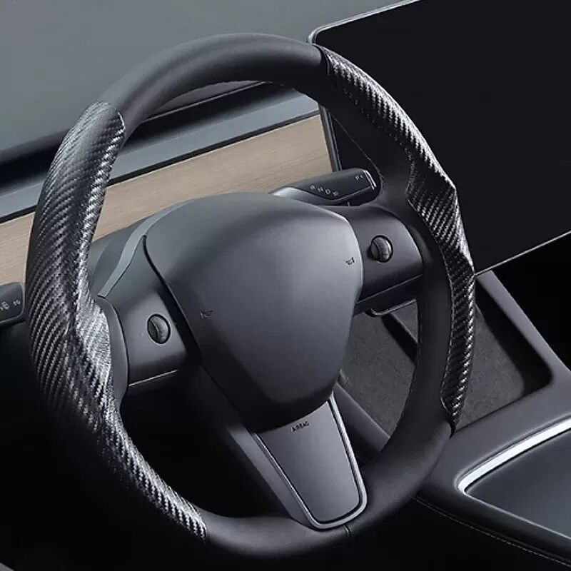 INF Lenkradabdeckung aus Kohlefaser für Tesla Model 3/Y - 38 cm