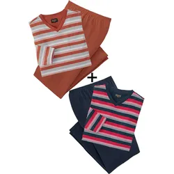 Franco Bettoni 4er Pack Herren Pyjamas lang
