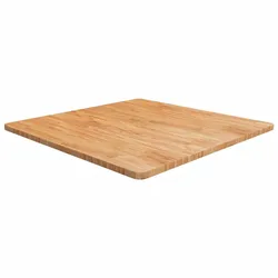 vidaXL Tischplatte Quadratisch Hellbraun 90x90x2,5cm Behandelte Eiche