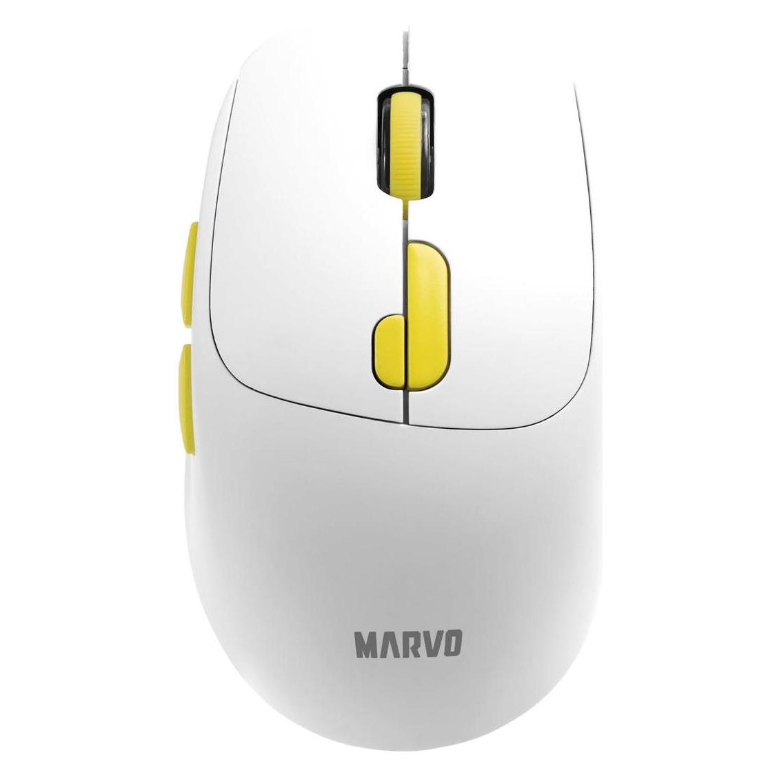 Marvo M809W Maus schnurlos, weiss, 1600DPI (Kabellos) (M809W WH)